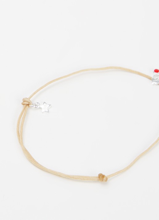 Bibi Camille Armband met bedel - detail 2 rood