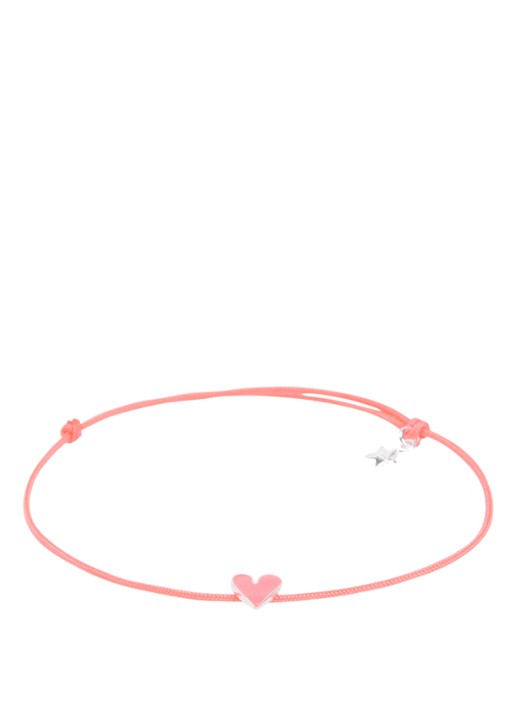 Bibi Camille Armband met bedel - voorkant 3 fuchsia