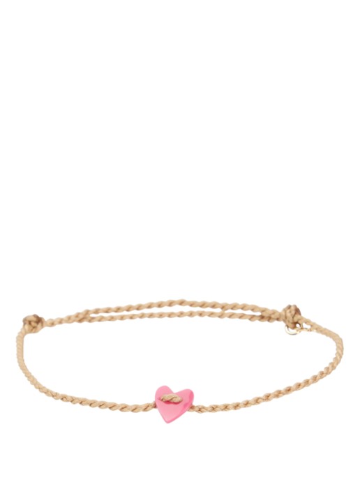 Bibi Camille Armband met bedel - voorkant kersenrood