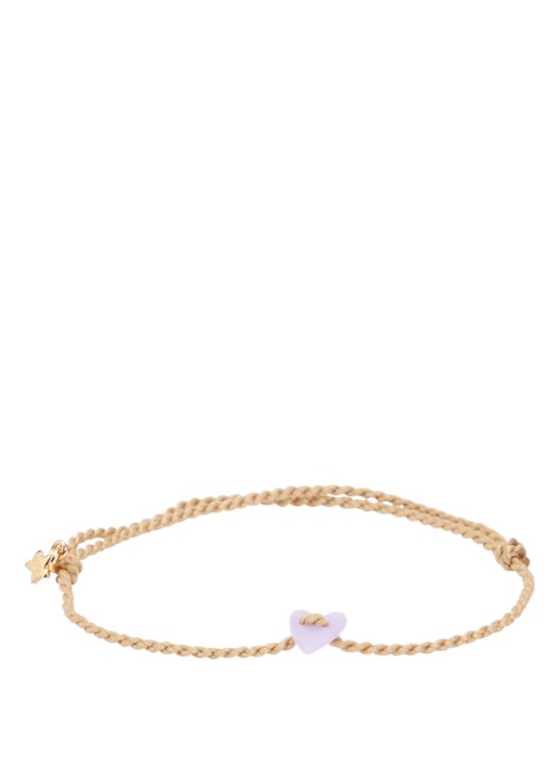 Bibi Camille Armband met bedel - voorkant 3 lila