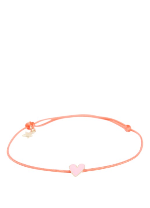 Bibi Camille Armband met bedel - voorkant 3 lichtroze