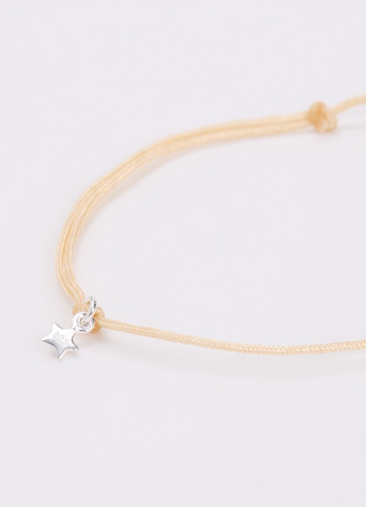 Bibi Camille Heart Rope S armband met bedel - detail 2 rood