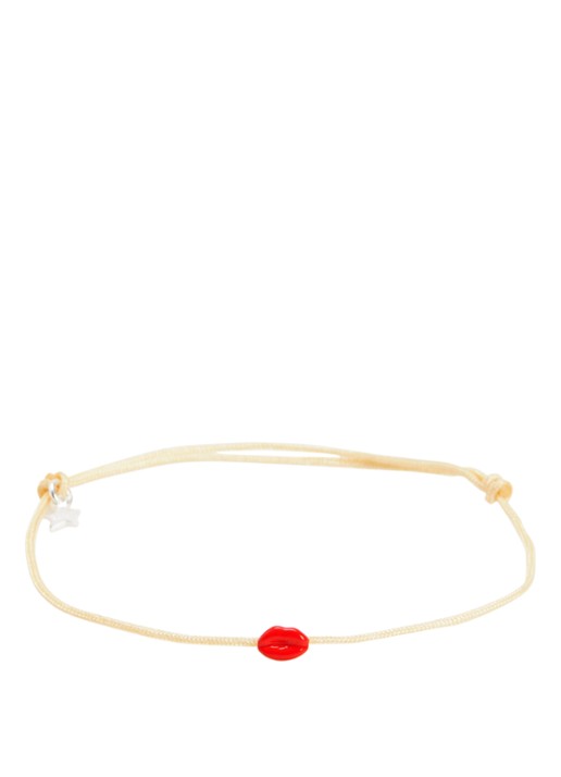 Bibi Camille Lips Rope S armband met bedel