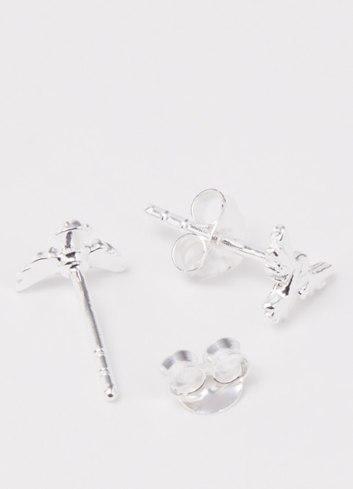 Bibi Camille Oorknopjes van zilver - detail zilver