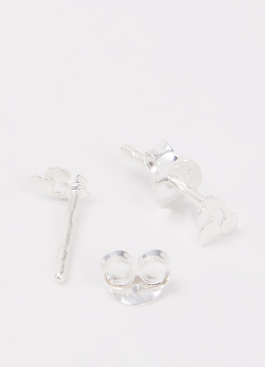 Bibi Camille Oorknopjes van zilver - detail 2 zilver