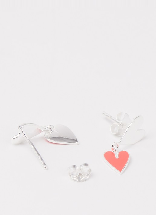 Bibi Camille Oorstekers van zilver - detail 2 roze