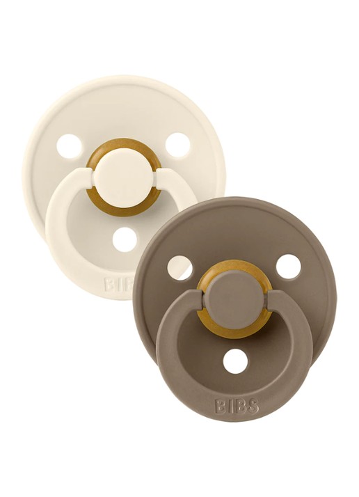 BIBS Colour fopspeen in 2-pack - voorkant 7 lichtbruin