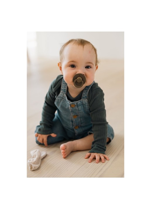 BIBS Colour Glow in the Dark speen in 2-pack - voorkant 2 zand