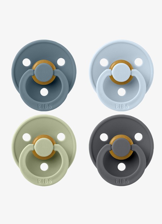 BIBS Fopspeen in 4-pack - voorkant 3 multicolor