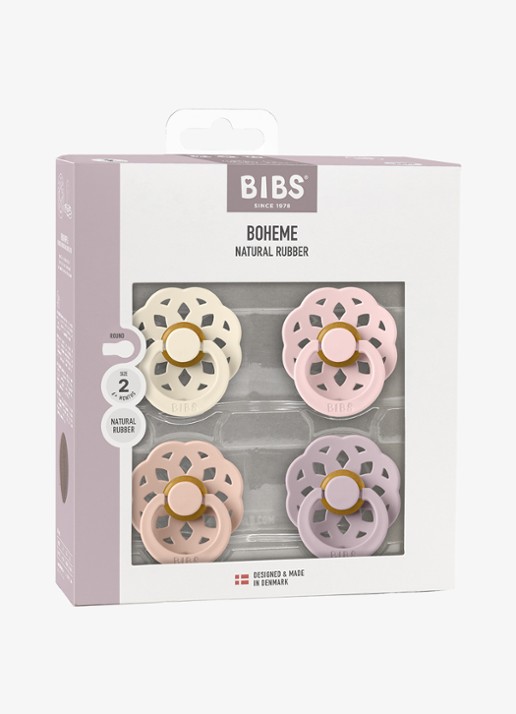 BIBS Glow In The Dark fopspeen in 4-pack - detail 4 multicolor
