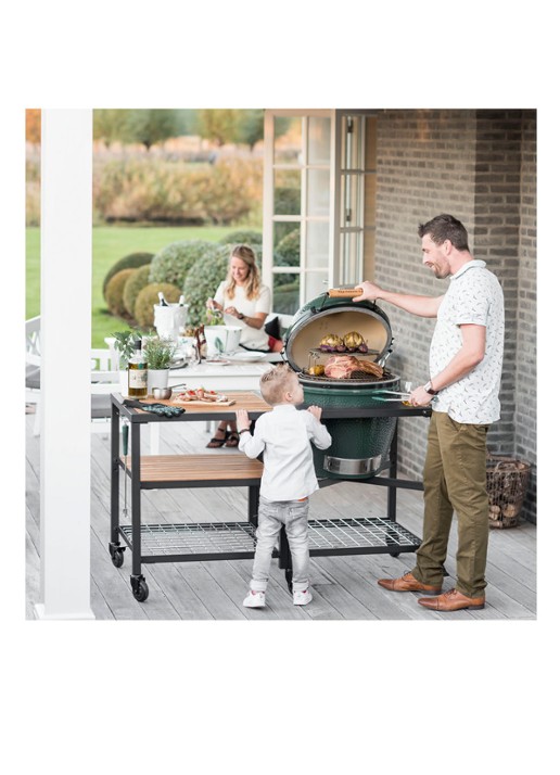 Big Green Egg Buitenkeuken met XL kamado barbecue  - detail 2 zwart