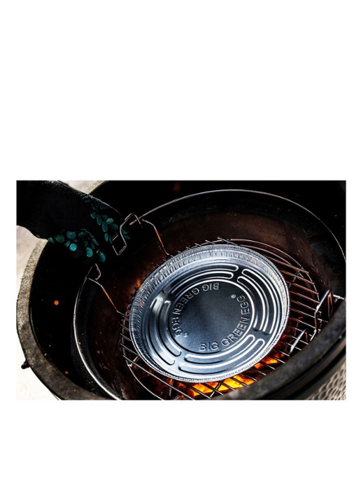 Big Green Egg Medium kamado houtskoolbarbecue met onderstel en accessoires 4-delig - detail 3 groen