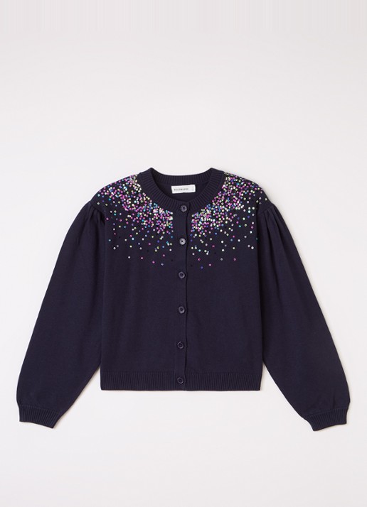 Billieblush Fijngebreid vest met pailletten