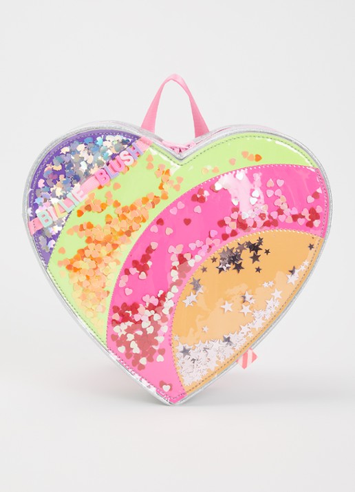 Billieblush Hartje rugzak met logo en glitter
