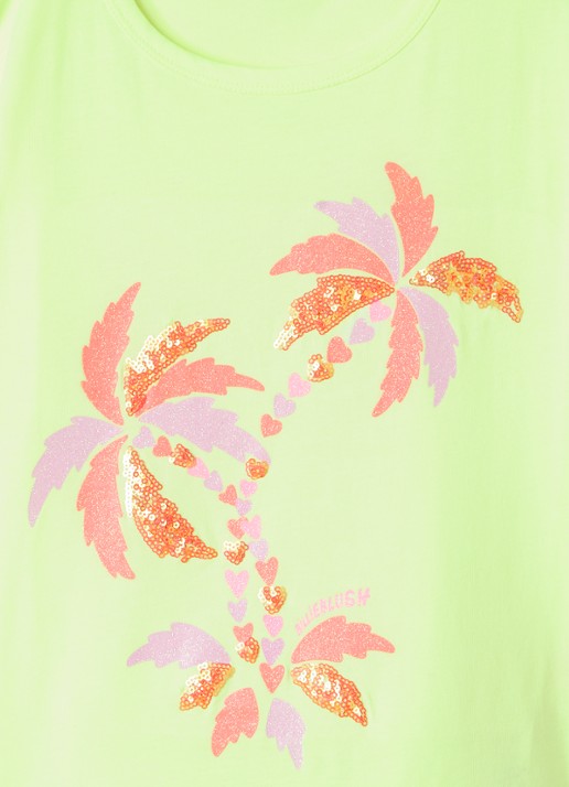 Billieblush Jurk met print - detail 3 neongroen