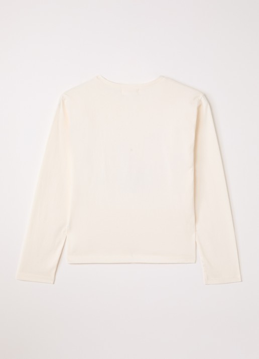 Billieblush Longsleeve met pailletten - voorkant 3 ivoor