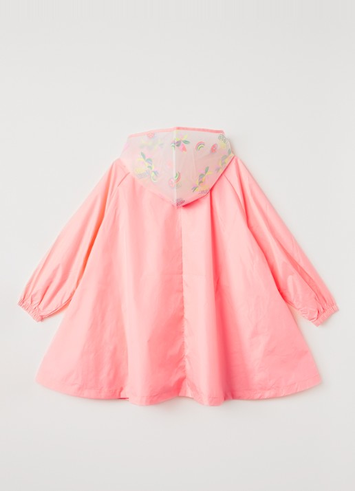 Billieblush Regenjas met capuchon - achterkant roze