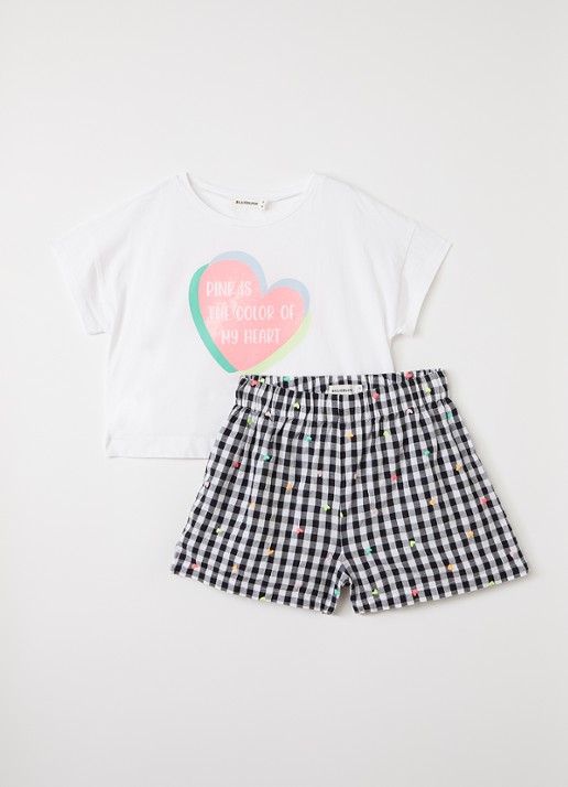 Billieblush Set van T-shirt met korte broek 2-delig