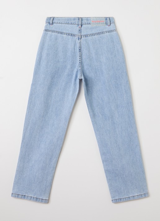 Billieblush Straight leg jeans met studs - voorkant 2 indigo