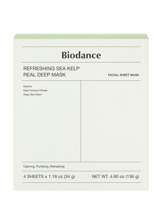 Biodance Refreshing Sea Kelp Real Deep Mask - gezichtsmasker 4 stuks - detail 4 undefined