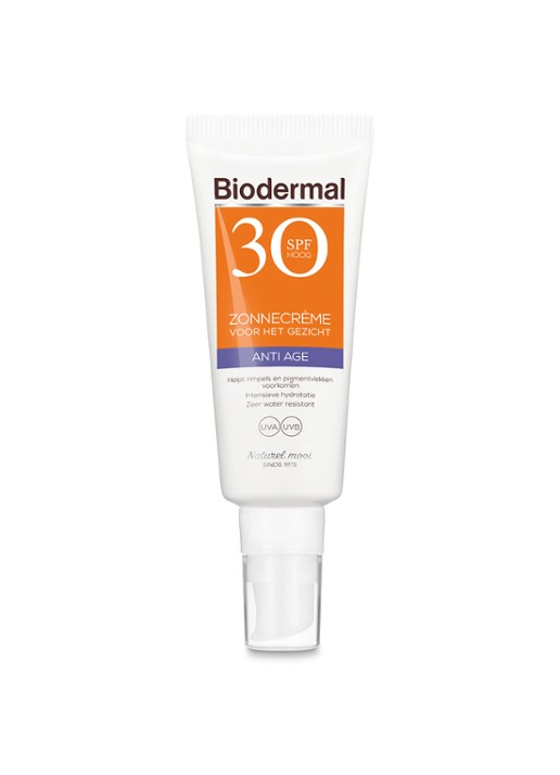 Biodermal Anti Age Zonnecrème gezicht SPF 30 - zonnebrand voor het gezicht - voorkant undefined