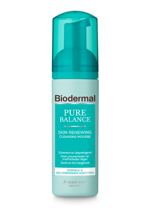 Biodermal Pure Balance Skin Renewing Cleansing Mousse - gezichtsreiniging - voorkant undefined