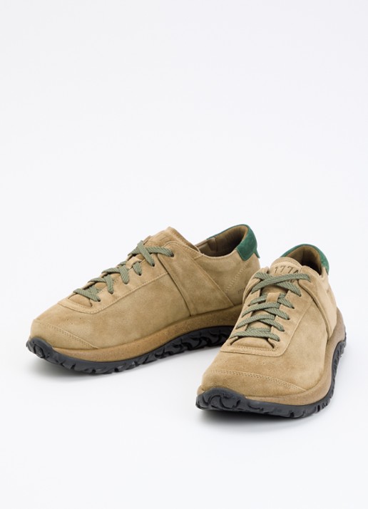 Birkenstock 1774 Stroedt sneaker van suède - detail 3 taupe