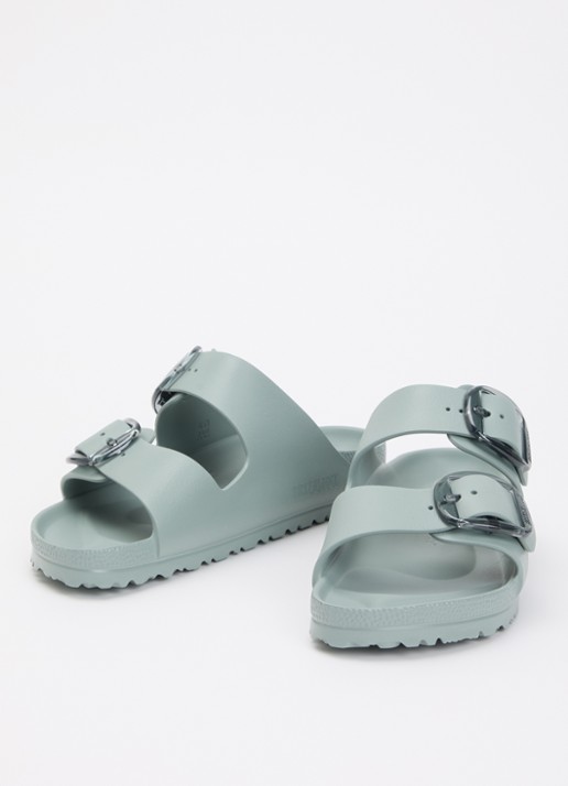 Birkenstock Arizona Big Buckle sandaal - detail 3 lichtgroen