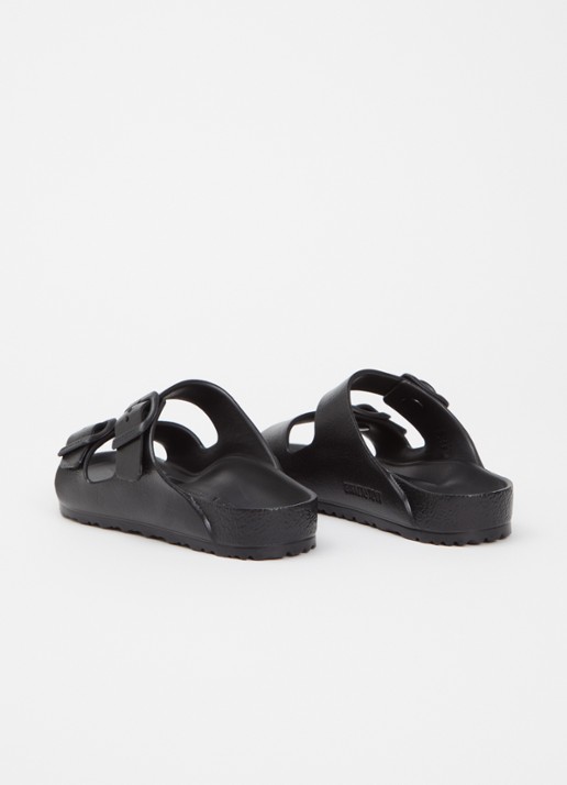 Birkenstock Arizona EVA slipper met gespdetail - achterkant zwart