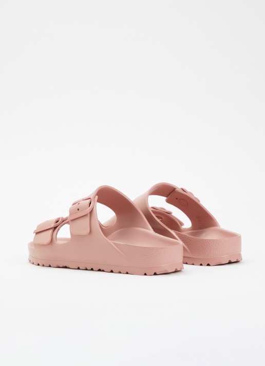 Birkenstock Arizona EVA slipper met gespdetail  - achterkant oudroze