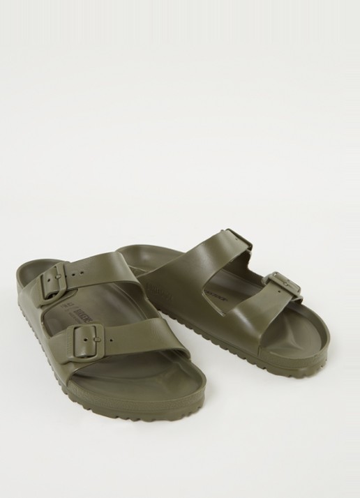 Birkenstock Arizona Eva slipper - detail 2 legergroen