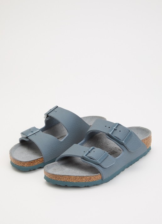 Birkenstock Arizona sandaal met glitter - detail 3 grijs
