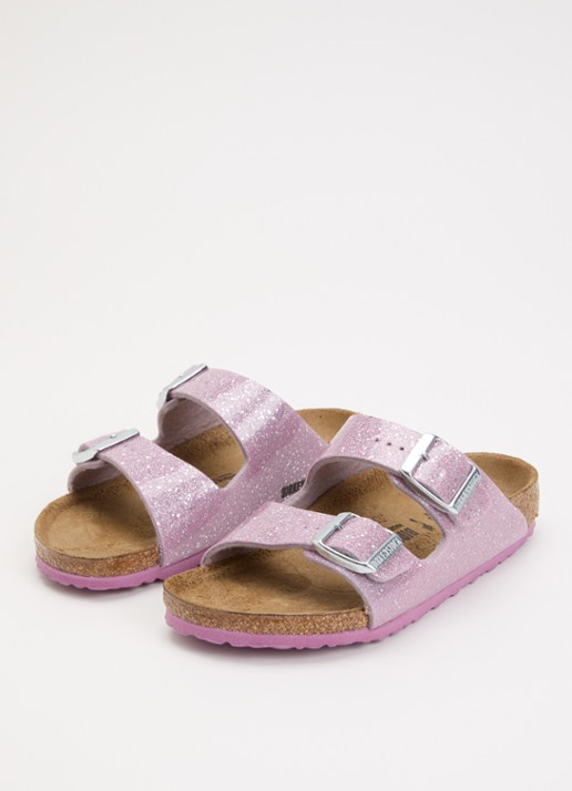Birkenstock Arizona sandaal met glitter - detail 3 lavendel