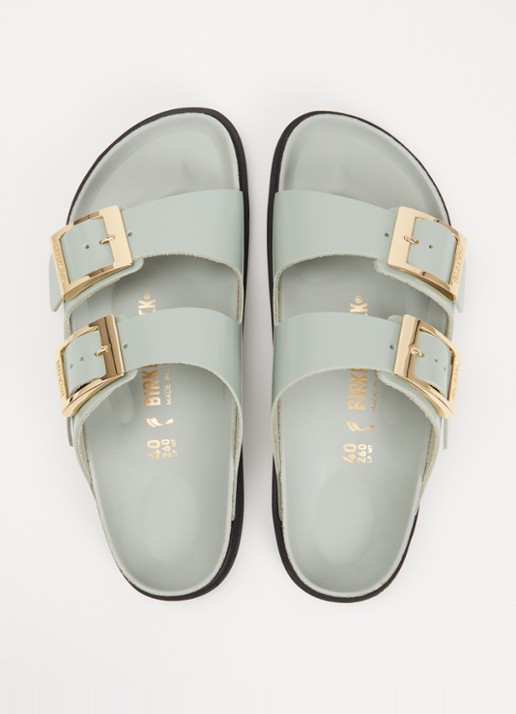 Birkenstock Arizona slipper van leer - detail 3 mint