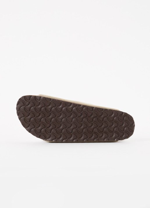 Birkenstock Arizona slipper van suède - detail 5 taupe