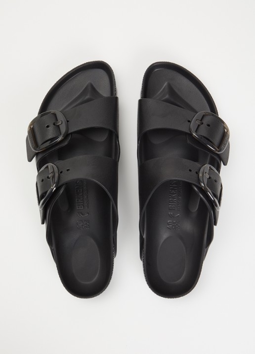 Birkenstock Arizona slipper - detail 4 zwart