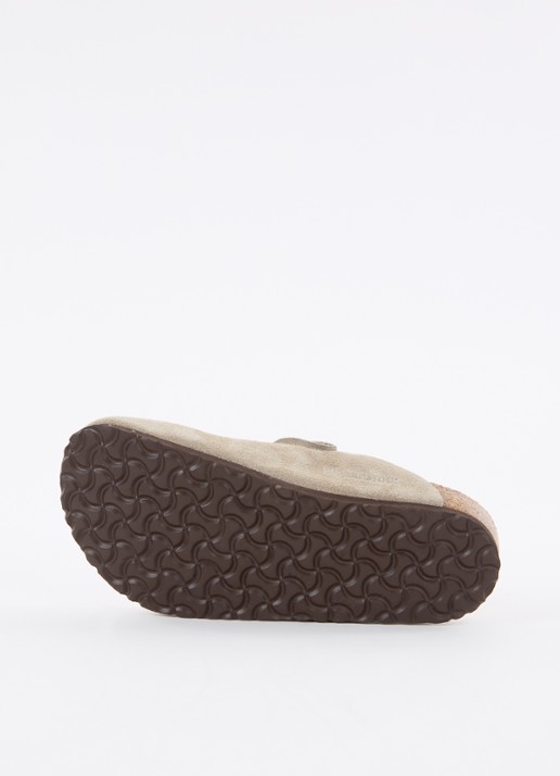 Birkenstock Bosten instapper van suède  - detail 2 khaki