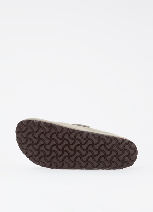 Birkenstock Boston muiltje van suède - detail 4 taupe