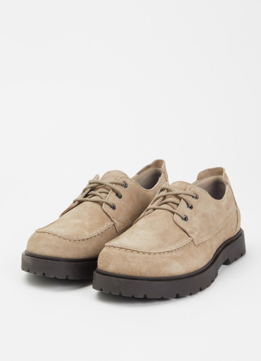 Birkenstock Highwood veterschoen van suède - detail zand