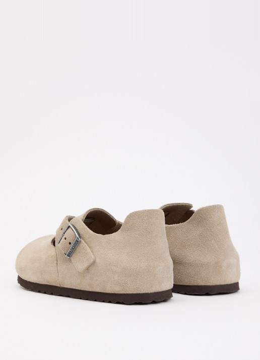Birkenstock London sandaal van suède - achterkant 5 khaki