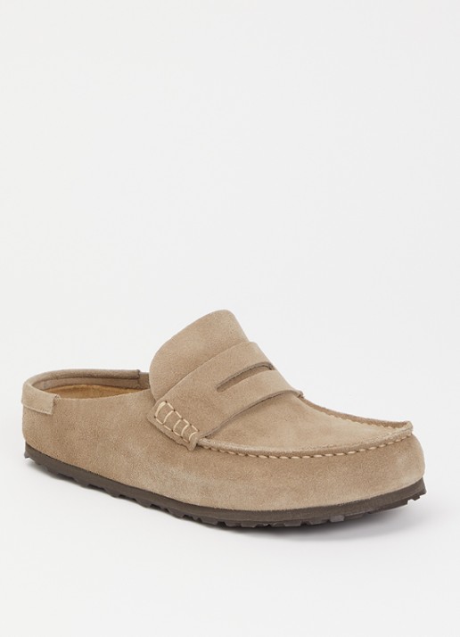 Birkenstock Naples muiltje van suède