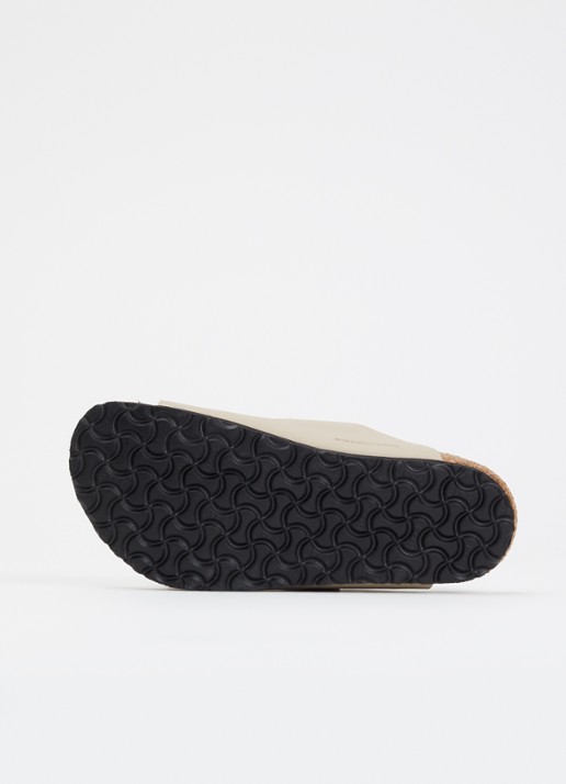 Birkenstock Narrow Fit Arizona slipper van leer - detail 4 zand