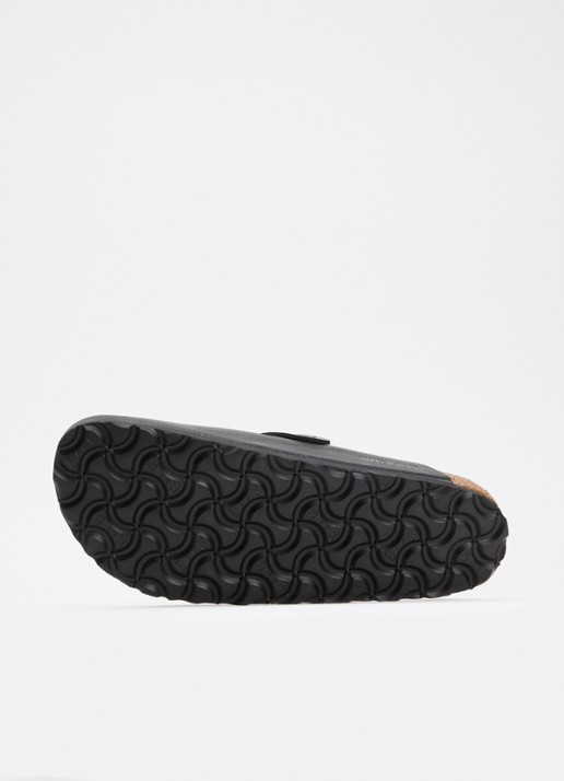 Birkenstock Narrow Fit Boston muiltje van leer - detail 3 zwart