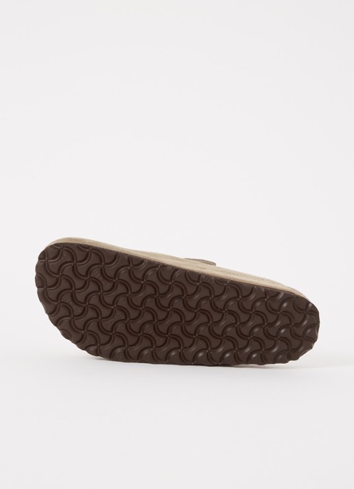 Birkenstock Narrow Fit Boston muiltje van suède - detail 5 taupe