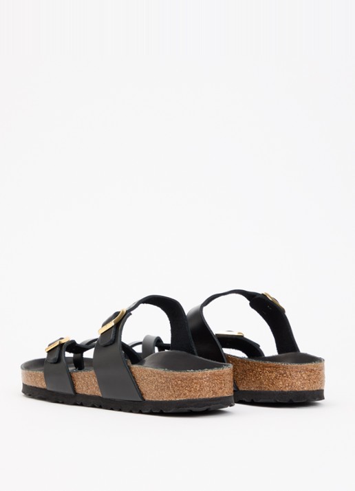 Birkenstock Narrow Fit Mayari sandaal van leer - achterkant 5 zwart