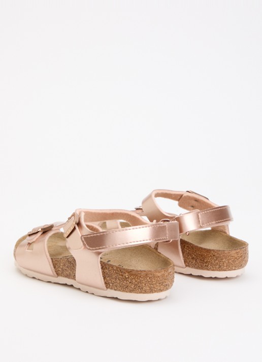 Birkenstock Rio sandaal met metallic finish - achterkant 4 brons