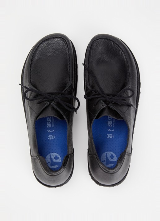 Birkenstock Utti Lace veterschoen van leer - detail 4 zwart