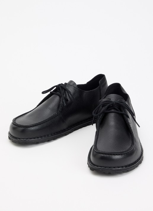 Birkenstock Utti veterschoen van leer - achterkant 2 zwart
