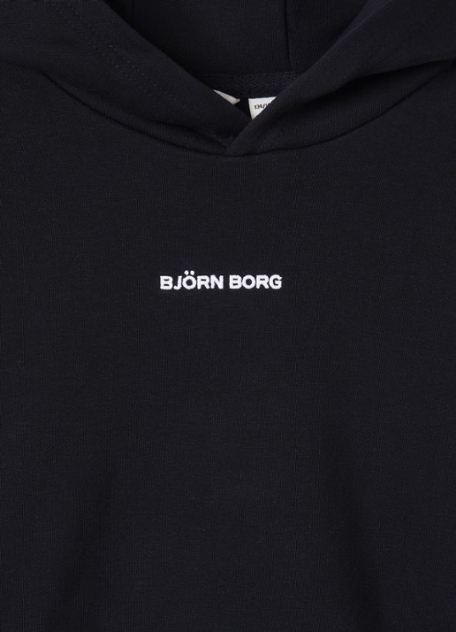 Björn Borg Borg Classic hoodie met logoborduring - detail zwart