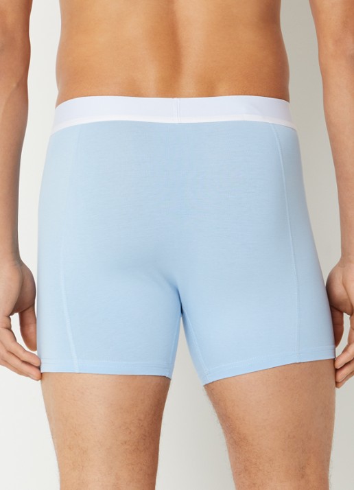 Björn Borg Boxershorts met logoband in 2-pack - achterkant 3 lichtblauw